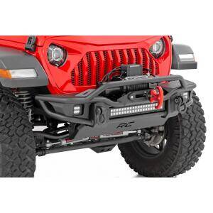 Rough Country Front Winch Bumper Tubular Skid Plate Jeep Gladiator JT/Wrangle...