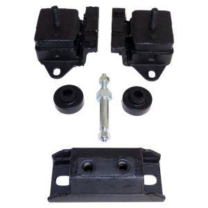 Engine and Transmission Mount Kit for 1977-1986 Jeep CJ with 6 Cylinder Engine
