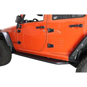 FishBone_FB23070_Installed_1 Step Slider Pair for Jeep Wrangler Unlimited JK 2007-2018 4 Door