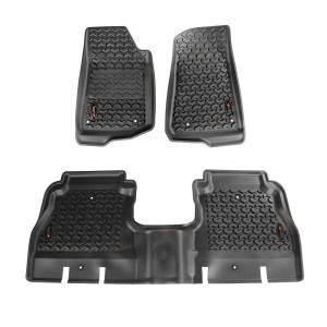 Floor Liners Front and Rear Liners for Jeep Wrangler JL Unlimited 2018-2024 4...
