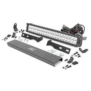 Jeep 20in LED Bumper Kit Chrome Series w, Amber DRL 2011-2020 WK2 Grand Cherokee