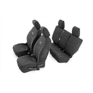 Front and Rear Seat Covers for Jeep Wrangler Unlimited JK 2013-2018