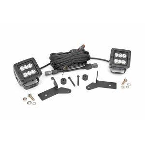 jl-2in-bs-led-piller-mount-70052-base.jpg 30" LED Light Kit Black Series for Jeep Gladiator JT and Wrangler JL 2018-2025