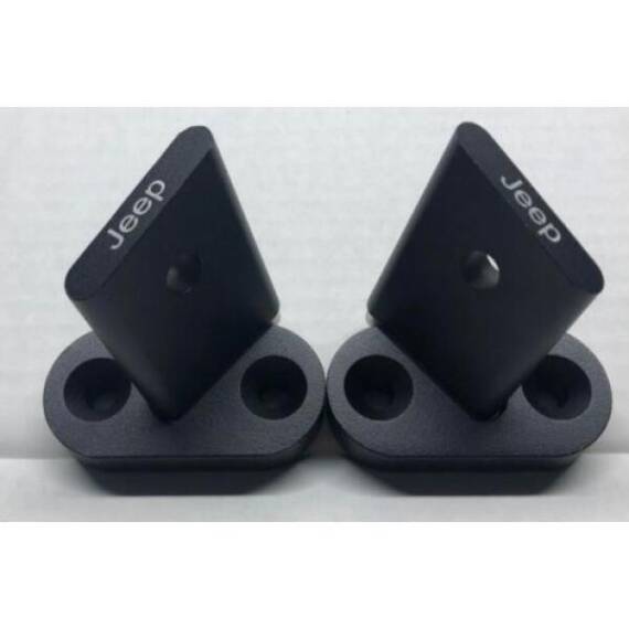 Pair Windshield Pillar LED Light Mount Brackets Kit For 2007-2018 Jeep Wrangler JK