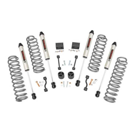 Rough Country 2.5 Inch Lift Kit Coils V2 Jeep Wrangler Unlimited Rubicon 4WD ...