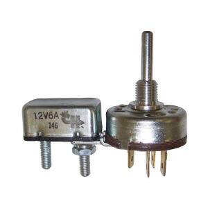 Crown Automotive Sales Co., Inc. Wiper Switch for 1973-1975 Jeep CJ-5 and CJ-6