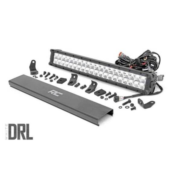 CHROME SERIES LED LIGHT | 20 INCH | DUAL ROW | WHITE DRL