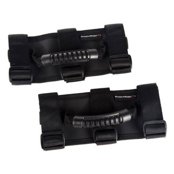 rugged-ridge-13505.04-sport-bar-grab-handles-jeep-wrangler-cj-yj-tj-jk-jk-tabletop-black.jpg Sport Bar Grab Handles in Black for Jeep Wrangler JL, JK, TJ, YJ, CJ and Glad...