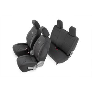 Front and Rear Seat Covers for Jeep Wrangler JK 2007-2010 2 Door