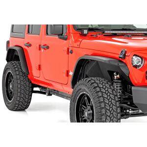 jl-flare-install.jpg High Clearance LED Flat Fender Flare Kit UV Treated for Jeep Wrangler JL 2018...