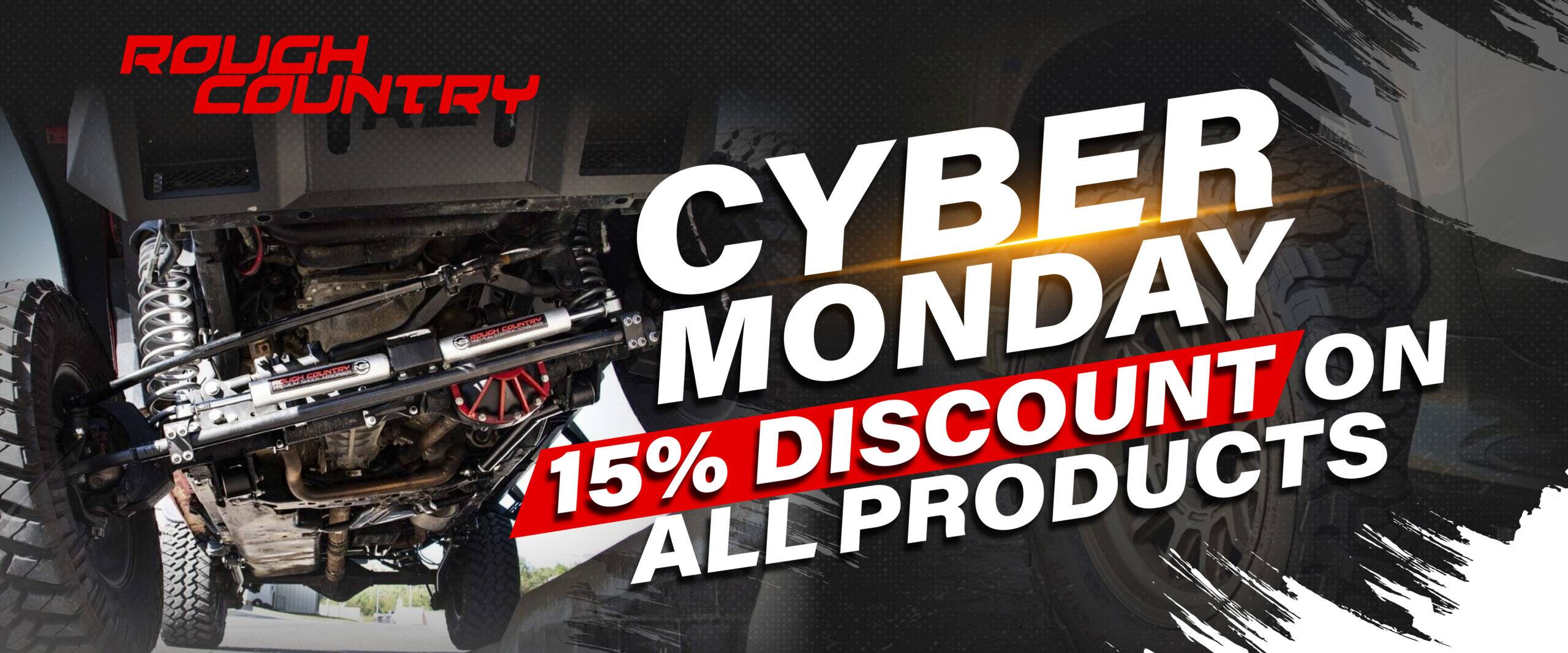Rough Country Cyber Monday 15% off on all products