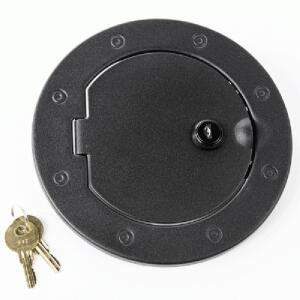 Gas Cap Door Locking Textured Black Steel 1 Gas Cap Door Locking Textured Black Steel