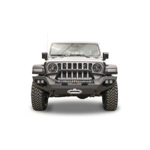 fab-fours-jl18-x4652-1-1-full-width-front-bumper-jeep-wrangler-jl-gladiator-jt-main Matrix Front Bumper with Pre-Runner Guard in black for 18-23 Jeep Wrangler JL